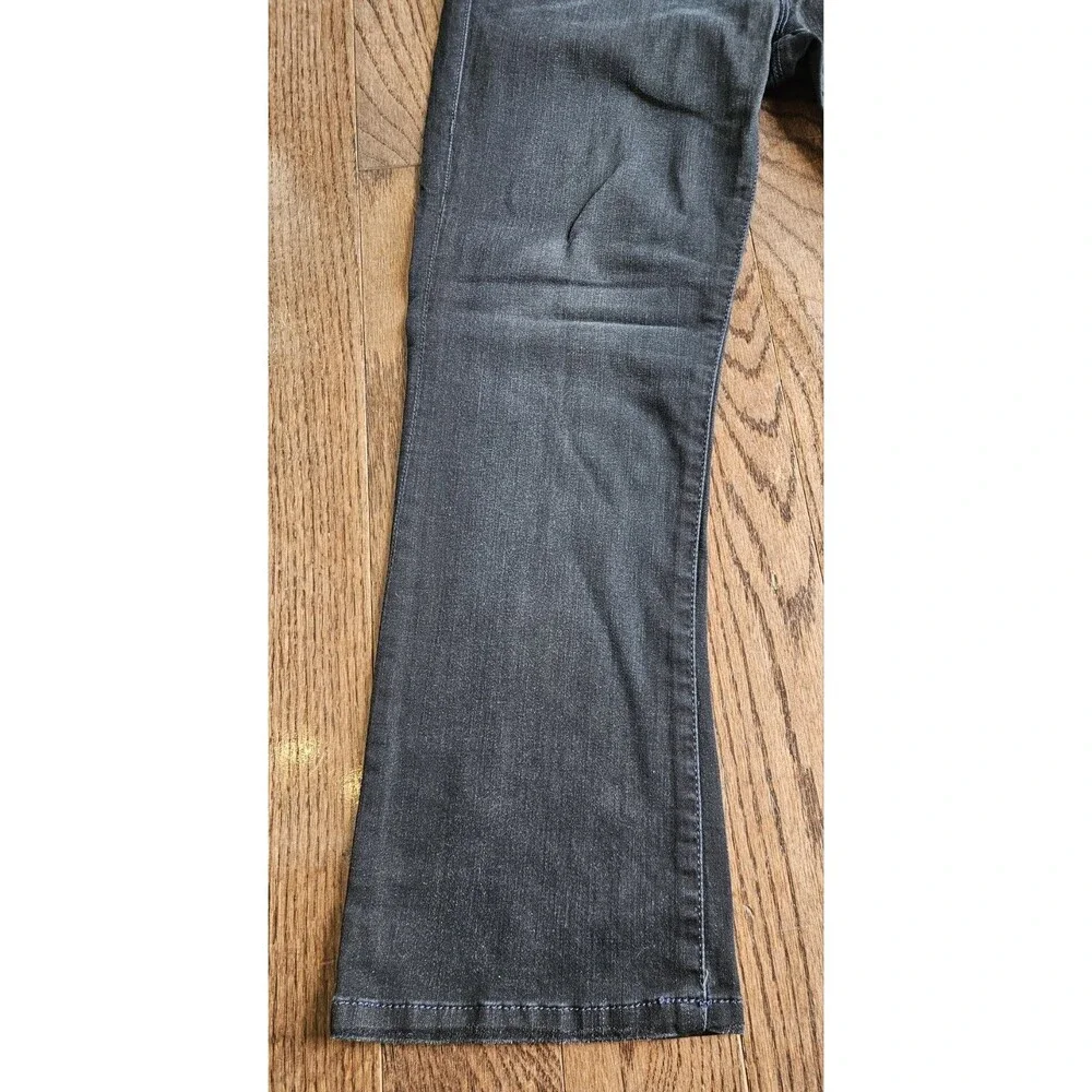 CAbi #517 Black Dark Wash Jeans STRETCH Cropped NWT Women's Size 6 - Picture 2 of 15